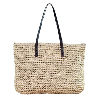 

Women'S Classic Straw Summer Beach Sea Shoulder Bag Handbag Tote