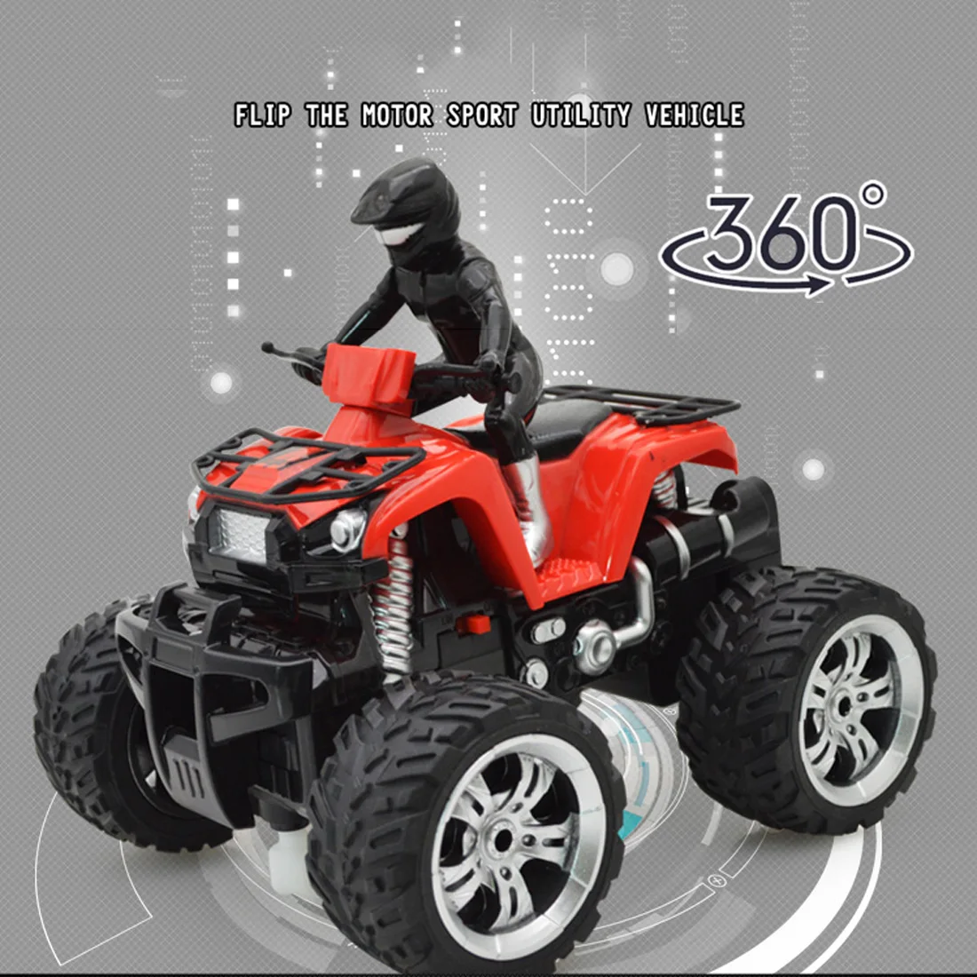 

RC Off-road Vehicle RC 4-wheel 360 Degree Rotation in Beach RC Car Control Toys - Yellow