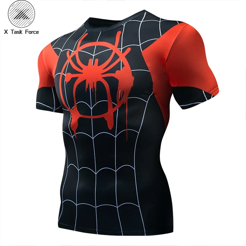 Человек паук: В Стиле Человека паука Miles Morales косплей унисекс 3D футболка