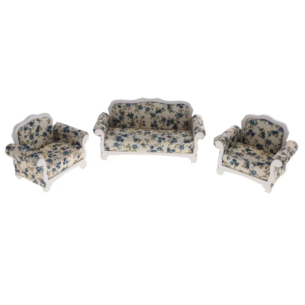 4 pcs 1:12 دمية غرفة المعيشة مجموعة اثاث أريكة خشبية نهاية الجدول نموذج مصغر بيت الدمية الاكسسوارات الديكور اللعب