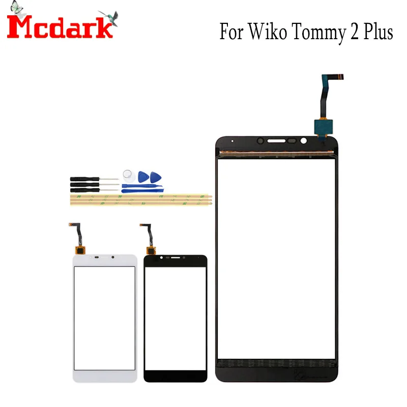 Кожаный чехол-бумажник для Wiko Tommy 2 плюс 5 дюйма спереди Стекло сенсорный экран