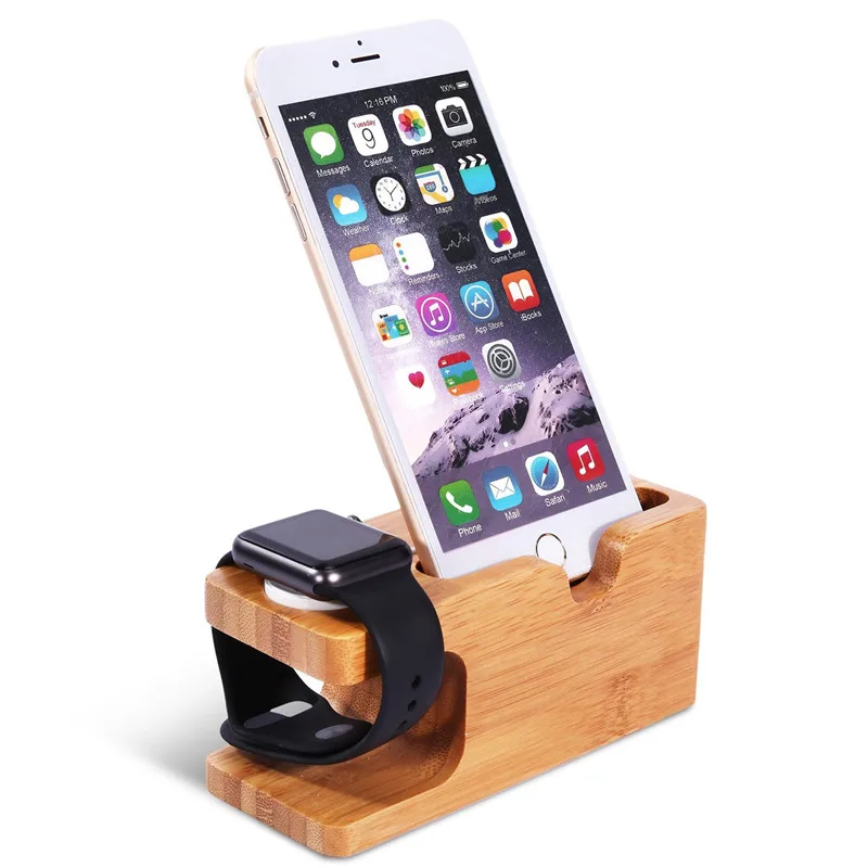 

Wood Phone Holder Portable Mobile Phone Holders Stands Storage Racks Multifunctional Table Support Bracket #