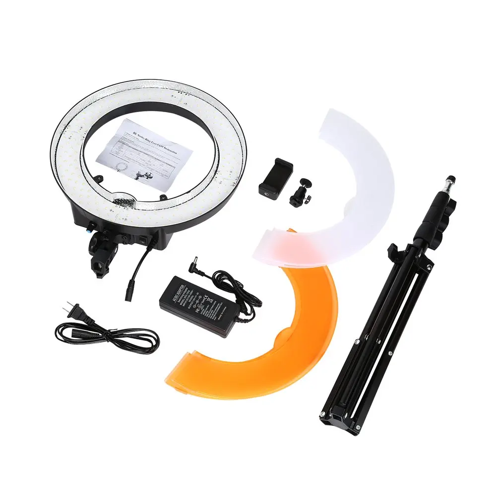 

12inch Photography Studio Dimmable LED Ring Light Fill-in Light with Foldable Phone Holder Mount Stand