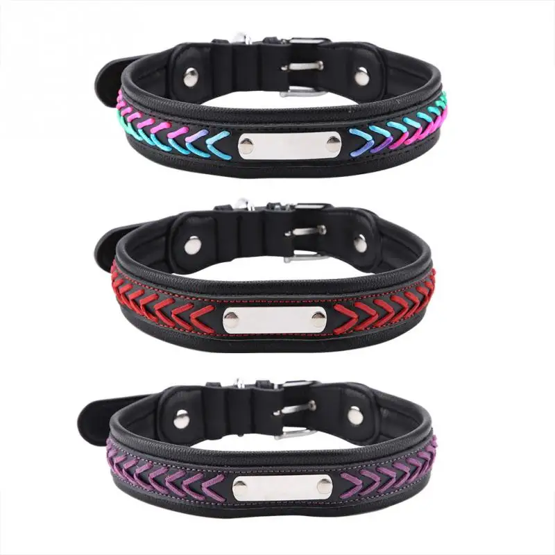 Personalized dog collar Custom Puppy Cat Nameplate ID Collars Adjustable Dog Collar Pet