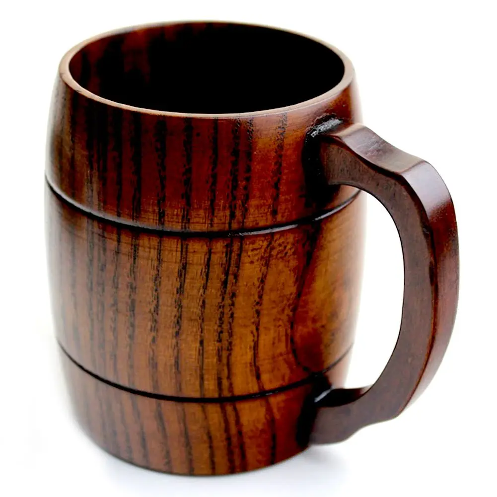 

Wood Mug Beer Milk Coffee Drink Cup Weddingchildren cup office Gift