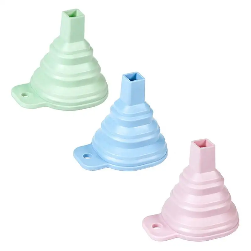 

1 Pcs Food Grade Silicone Liquid Funnel Foldable Oil Honey Wine Funnels Environmental Protection Portable Kitchen Mini Tool