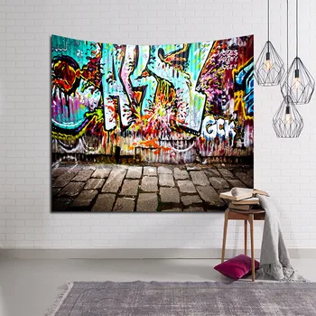 

Colorful Abstract Oil Painting Graffiti Tapestry Wall Cloth Hanging Tapestry Dorm Party Gift Bedspread Beach Towel