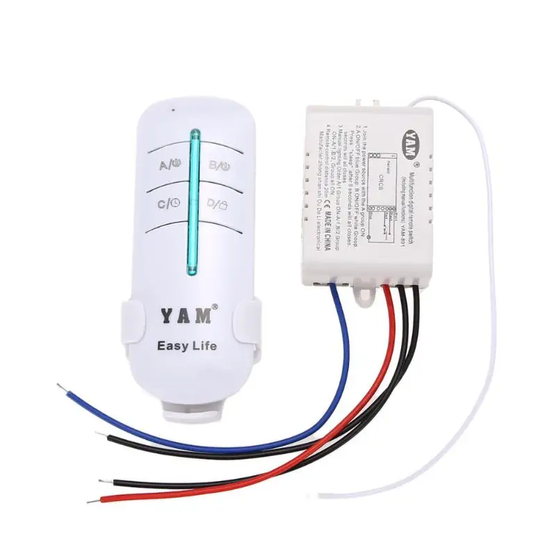 

1 Way ort 200V-240V Light Digital Wireless Wall Remote Control Switch