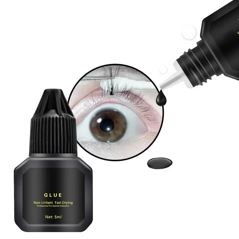 

EXTRA STRONG Eyelash Extension Glue-Stacy Lash 5 Ml Quick-Drying Grafting Eyelash Glue Black Non-Irritating Professional