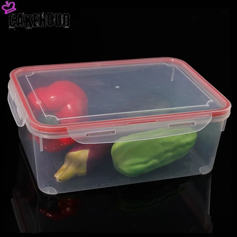 CAKEHOUD бытовой Пластик герметичный контейнер прозрачный для еды холодильник для хранения зерна квадратные ящики круглый ящик для хранения
