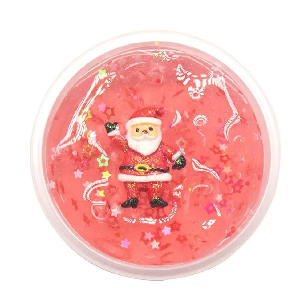 DIY Clear Christmas Crystal Mud Kiibru Slime Fluffy Color Cloud Glue Gradient Magic Sand Antistress Putty Foam Soft Clay Toy 60g DIY Clear Christmas Crystal Mud Kiibru Slime Fluffy Color Cloud Glue Gradient Magic Sand Antistress Putty Foam Soft Clay Toy 60g