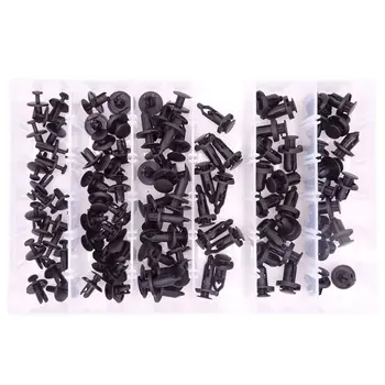 

102pcs 6.3mm 8mm 9mm 10mm Nylon Bumper Push Fasteners Rivet Clips Expansion Screws Replacement Kit