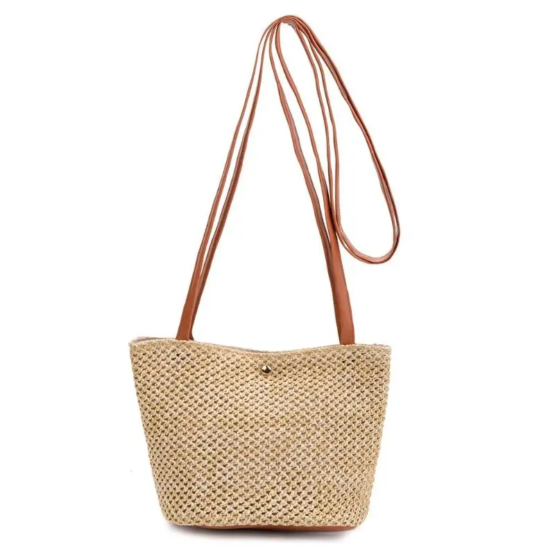 

Vintage Straw Weaving Shoulder Messenger Handbags Women Crossbody Bags Sac A Dos Bolsas Feminina Mujer Female Bag 2019 New
