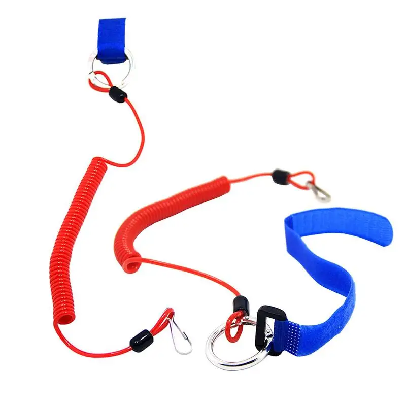 

2PCS Stretchable Safe Paddle Leash Anti-lost Rope for Rowing Boat Kayaking Binding Paddle Rope Kayak Accessories