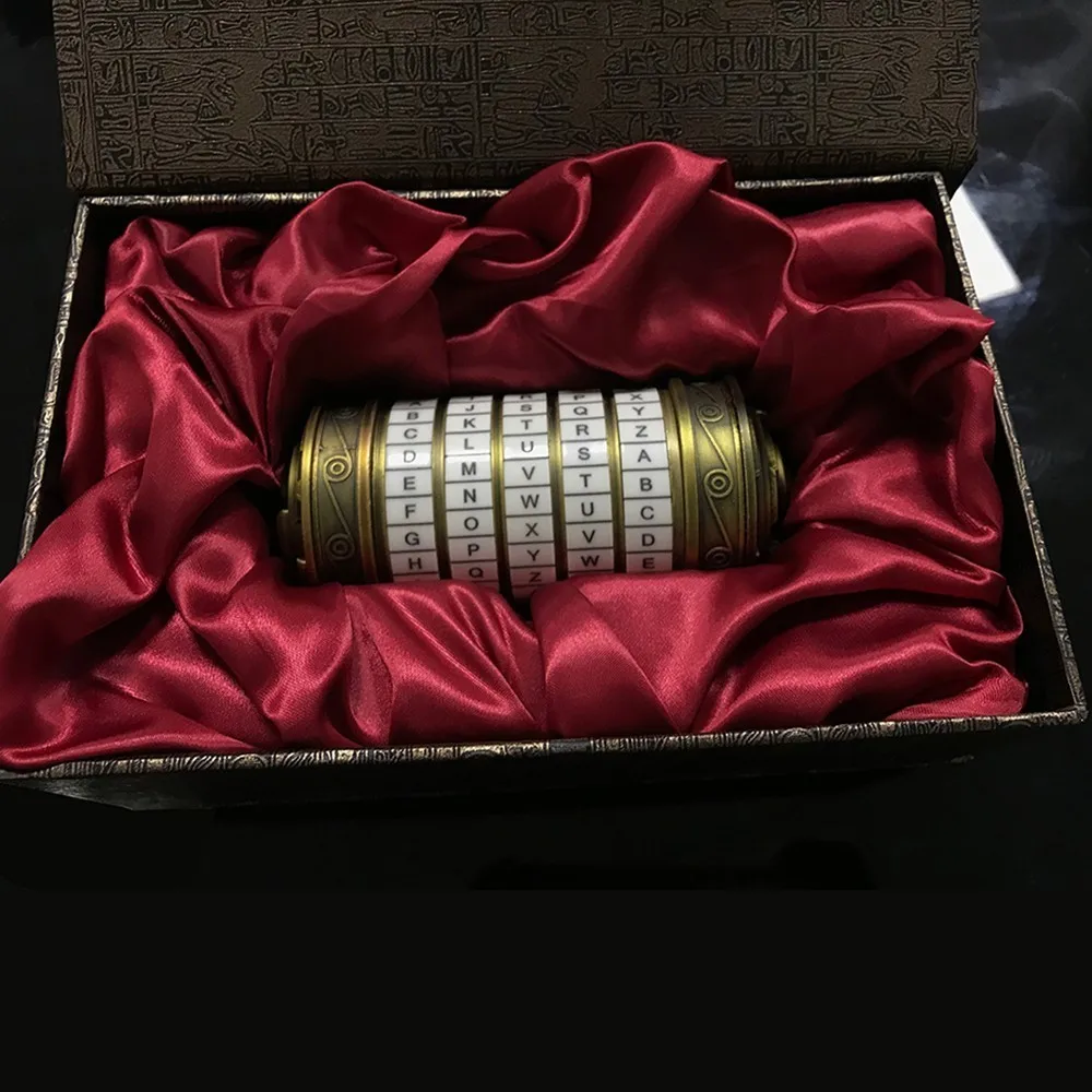 Koop Da Vinci Code Lock Mini Speelgoed Cryptex Sloten Brief Wachtwoord Escape Kamer Props Educatief Puzzel Speelgoed Voor Valentijnsdag gift