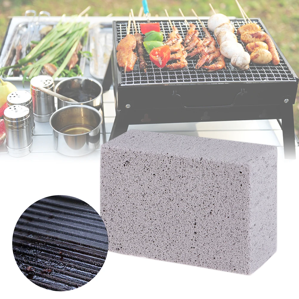

Grilling Stone Cleaner Ecological Odorless Grill Cleaning Brick Reusable De-Scaling Stones Griddle Brick Magic Stone