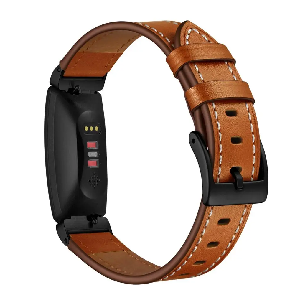 

Leather Strap For Fitbit Inspire Inspire HR Men Women Fashion Simple Solid Color Replacement Watch Strapfor Fitbit Inspire HR