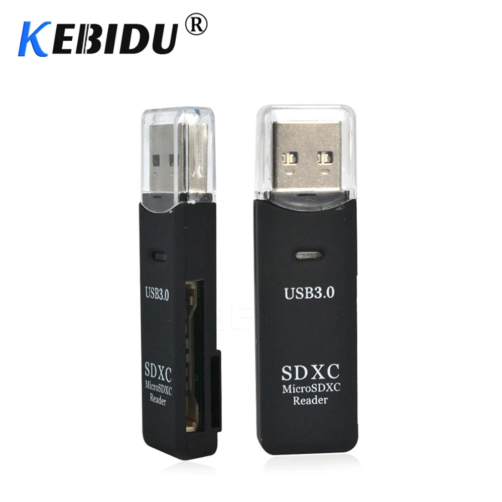 

Kebidumei USB 3.0 SDXC SDHC Memory Card Reader Kit For SD/MicroSD/TF Trans-flash Card High speed USB3.0 Adapter Converter Tool