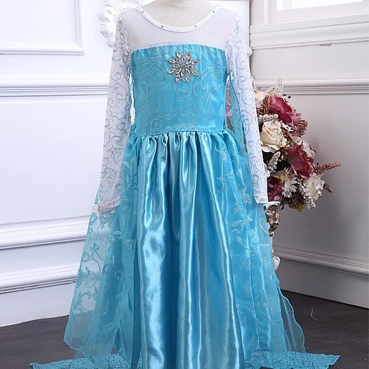 Elza Cosplay 2019 Snow Queen Elsa Dresses Girls Clothing Dress for Girls Frozen Princess Anna Costumes Kids Set Party Elza Cosplay 2019 Snow Queen Elsa Dresses Girls Clothing Dress for Girls Frozen Princess Anna Costumes Kids Set Party