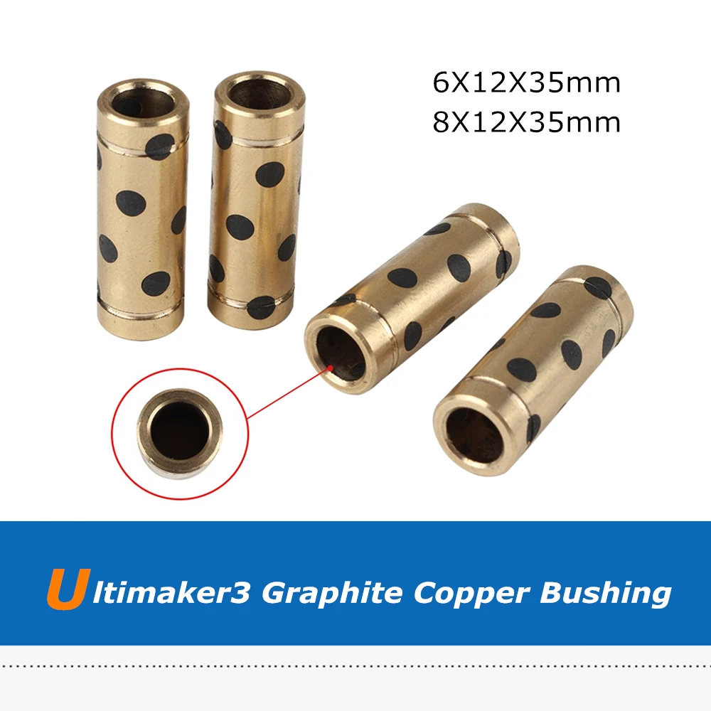 Self Lubricating Graphite Linear Bearing Shaft 8mm for Ultimaker 2 3D Printer