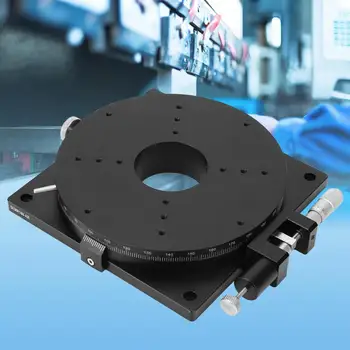 

linear R160 Manual Rotation Stage Rotating Platform Precision Bearing Sliding Tuning Stage 160mm*30mm linear rails and bearings