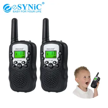 

eSYNiC 2 Wireless Walkie Talkie Pack T-388 UHF 446MHz For Outdoor And Home Supermarkets Shopping Centres Auto Multi Channels