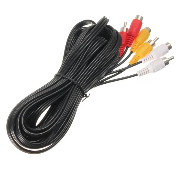 CLAITE 3 RCA штекер на кабель Женский переходник AUX кабели 5 м DVD Аудио Видео AV сплиттер