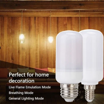 

LED Flame Effect Simulated Nature Fire Light Corn Bulbs E27 Decoration Lamp MDJ998