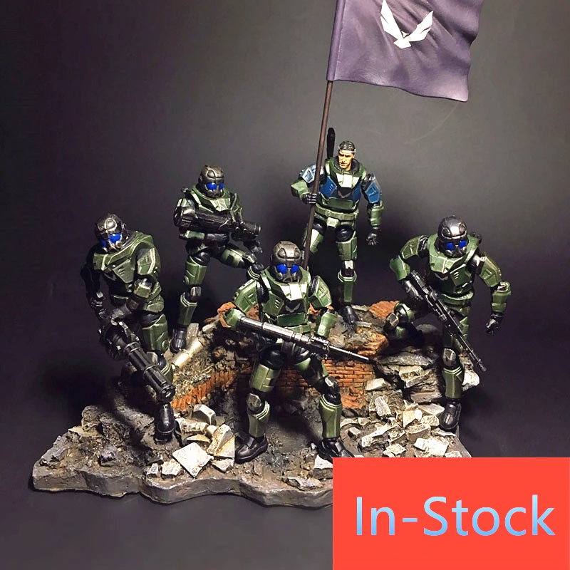 JOYTOY экшн фигурки набор армейских военных солдат коллекция моделей готовый пвх UNSC