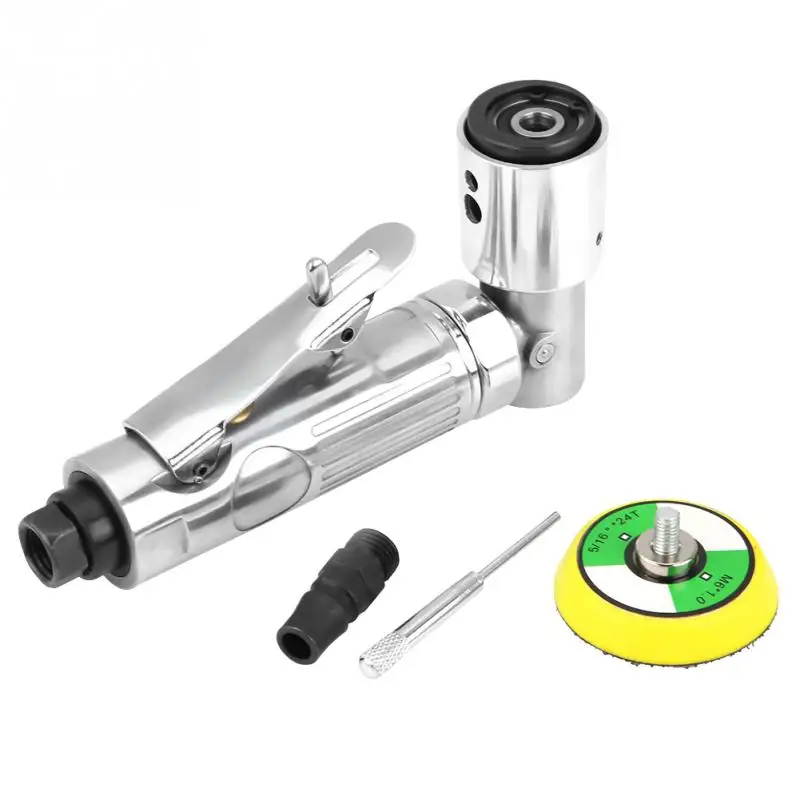 

90 Degree Air Polisher Orbital Sander Eccentric Polishing Machine Pneumatic Grinding Tool 4cfm