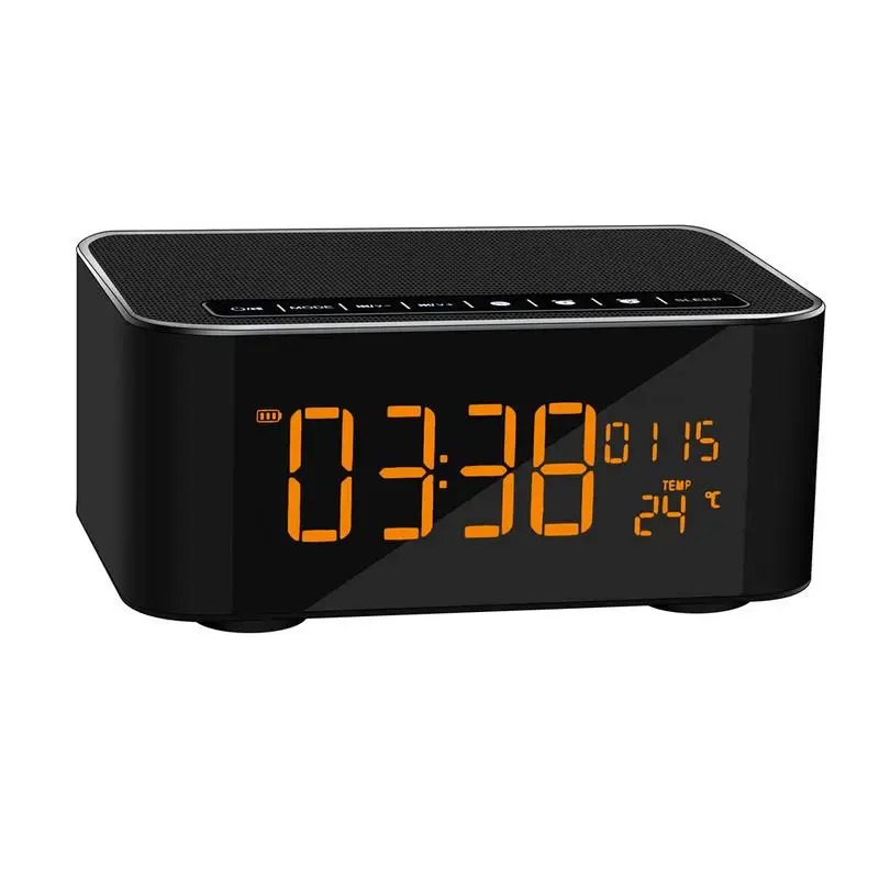 

Mini Portable Wireless Bluetooth Speakers Lights Wireless Speakers LED Digital Display Alarm Clock Card Plug-in Phone Subwoofer