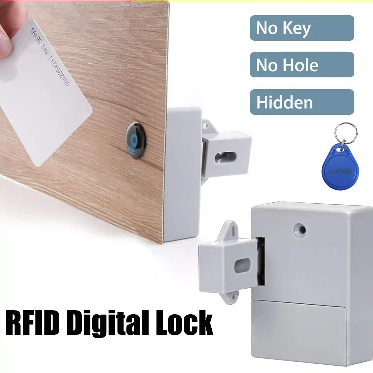 Ic Card Sensor Battery Rfid Drawer Digital Lock Diy Cabinet Lock