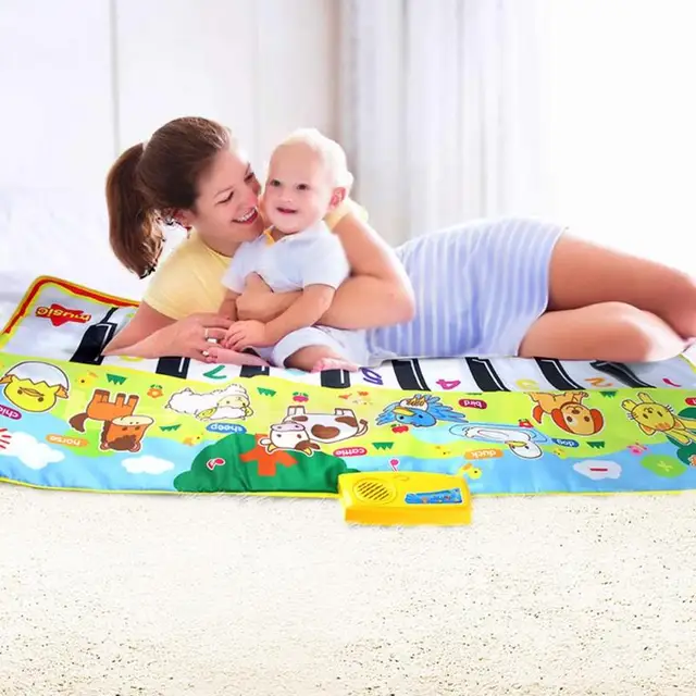 US $11.80 Soft Folding Baby Music Blanket Children Game Carpet Mat Infant Kids Touch Play Game Piano Mats Chi