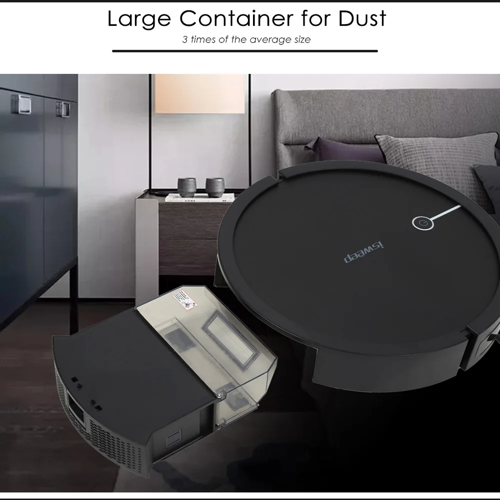  ISWEEP Smart Robot Vacuum Cleaner 2000 Pa Strong Suction With Remote Control Self-Charging Robot Va - 32999002556