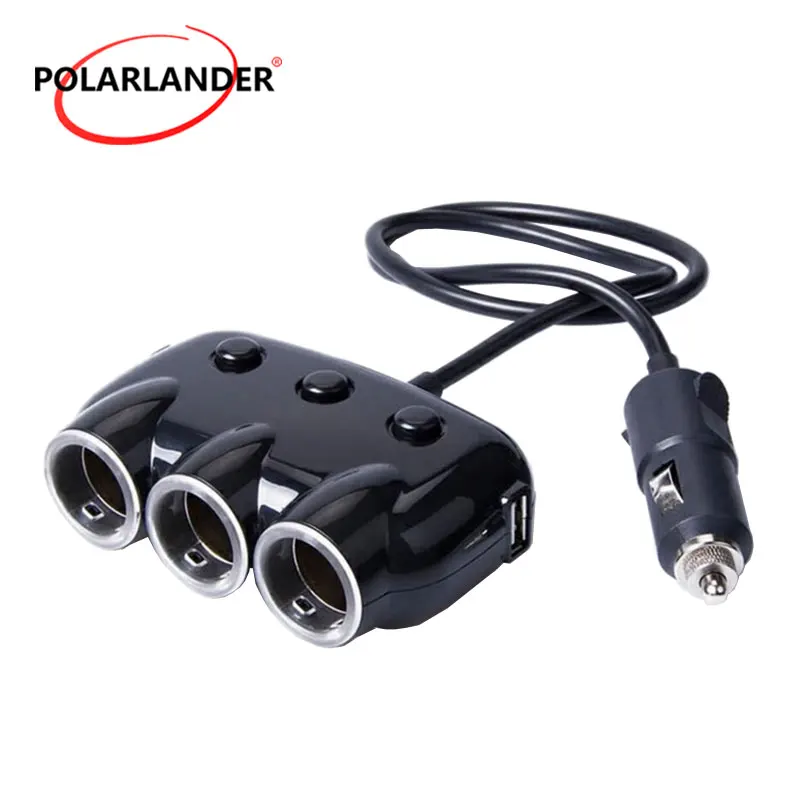 

Mini Universal Triple USB Car Vehicle Charger Adapter USB Socket 2.1A 2A for smartphone For Android 3 Port Car-charger
