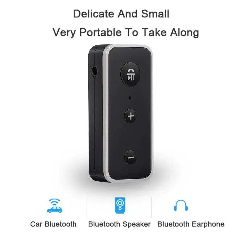 

3.5mm Wireless Bluetooth Car Kit MP3 Audio Receiver AUX Wireless Handsfree Kit Music Adapter for Car Speaker Headphones
