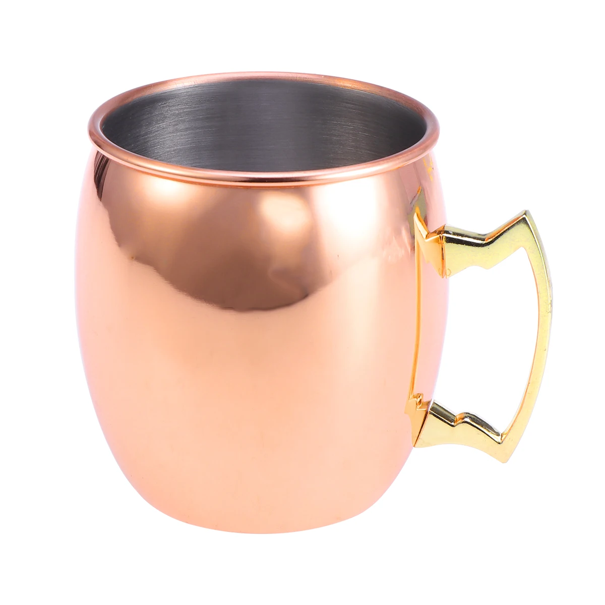 Rose Gold Moscow Mule Mug 18 Ounce Copper Plated Cocktail Drinking Mugs