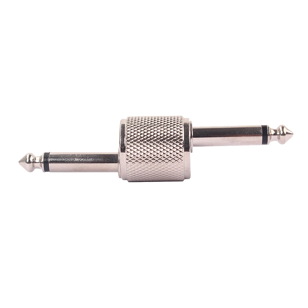 

1pc Guitar Effect Pedal Connector Effects Jack Plug Connector (Silver)