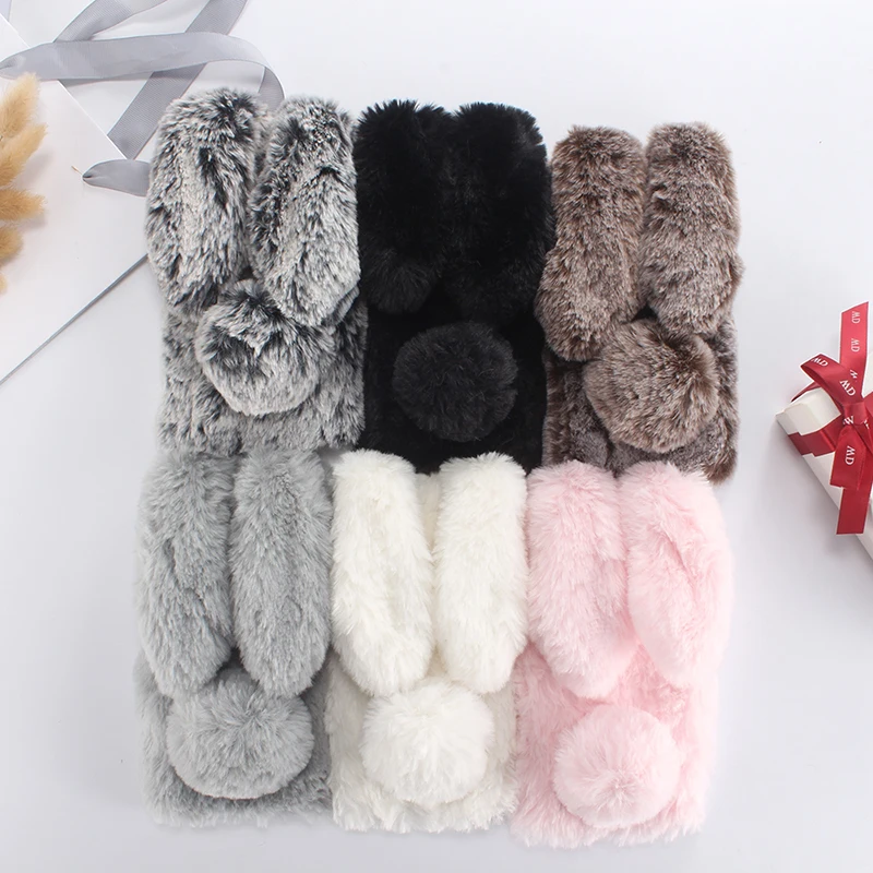 

DIY Soft Furry Hot Hand Rabbit Beautiful Style Cover Protect Phone Case For Alcatel 1 5033D 5 inch Skin TPU Silicone Etui