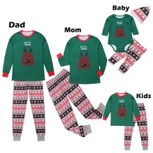 

Family Matching Christmas Pajamas Set Women Baby Kid Xmas Gift Sleepwear Nightwear Adult Child Mother Daughter Matching Outfits