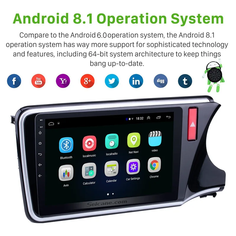 Excellent Seicane 2din Android 8.1 10.1 Inch Car Radio Stereo GPS Navigation Head Unit For 2014 2015 2016 2017 HONDA CITY RHD Support SWC 1 Excellent Seicane 2din Android 8.1 10.1 Inch Car Radio Stereo GPS Navigation Head Unit For 2014 2015 2016 2017 HONDA CITY RHD Support SWC 1