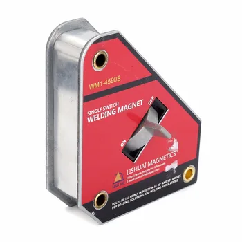 

1pc Welding Magnet 45/90 Degree Multi-angle Single Switch Industrial Magnetic Clamp Holder Brazing Soldering Tool 111*95*28mm