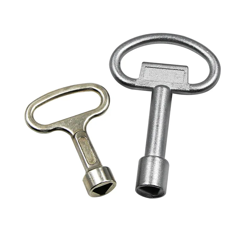 

Tap Valve Triangle Wrench Cabinet Door Evator Door Lock Valve Key Multi-Function Triangle Train Door and Window Key