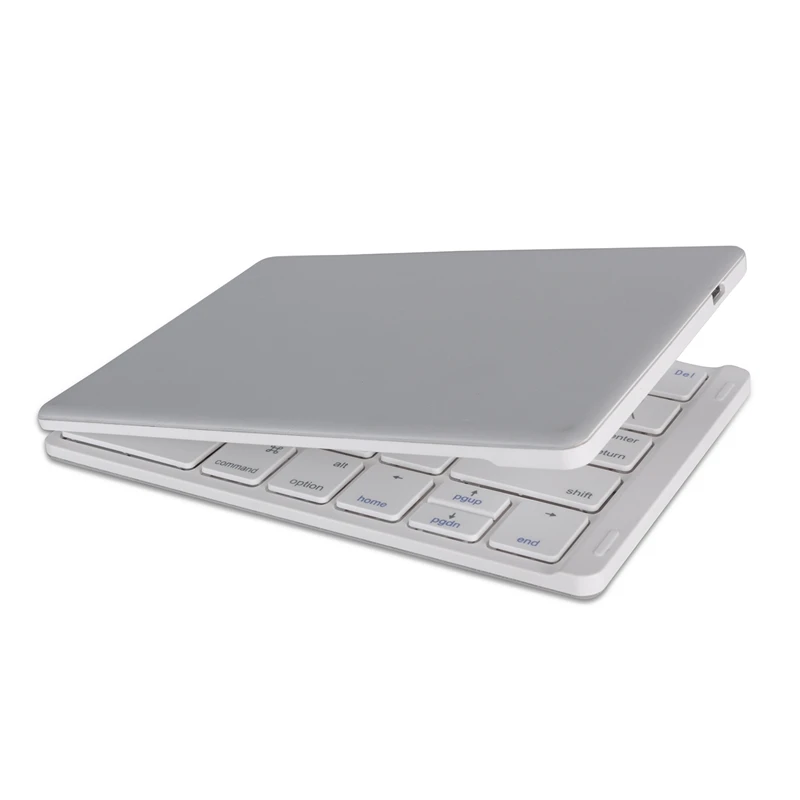 

Wireless Ultra-thin Portable Folding Keyboard Mini Bluetooth Keyboard, Holster Design Universal Keyboard Device for iPad, Andr