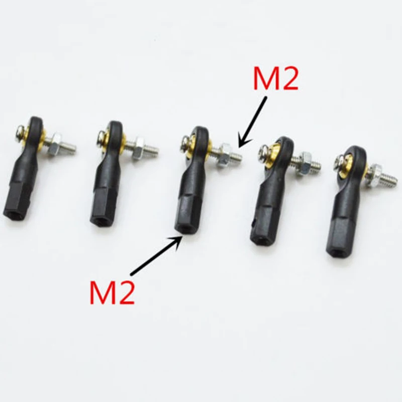 10 шт. M2 M3 связь конец тяги конец шаровой головкой для RC лодки автомобиля самолета робота