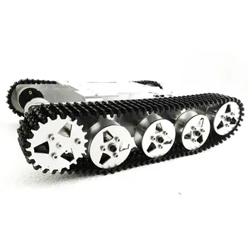 

Rot5 WIFI RC Tank Mount Track Suspension System Aluminum Alloy Chassis Shock Absorption RC Track Chassis 2 DC Motors