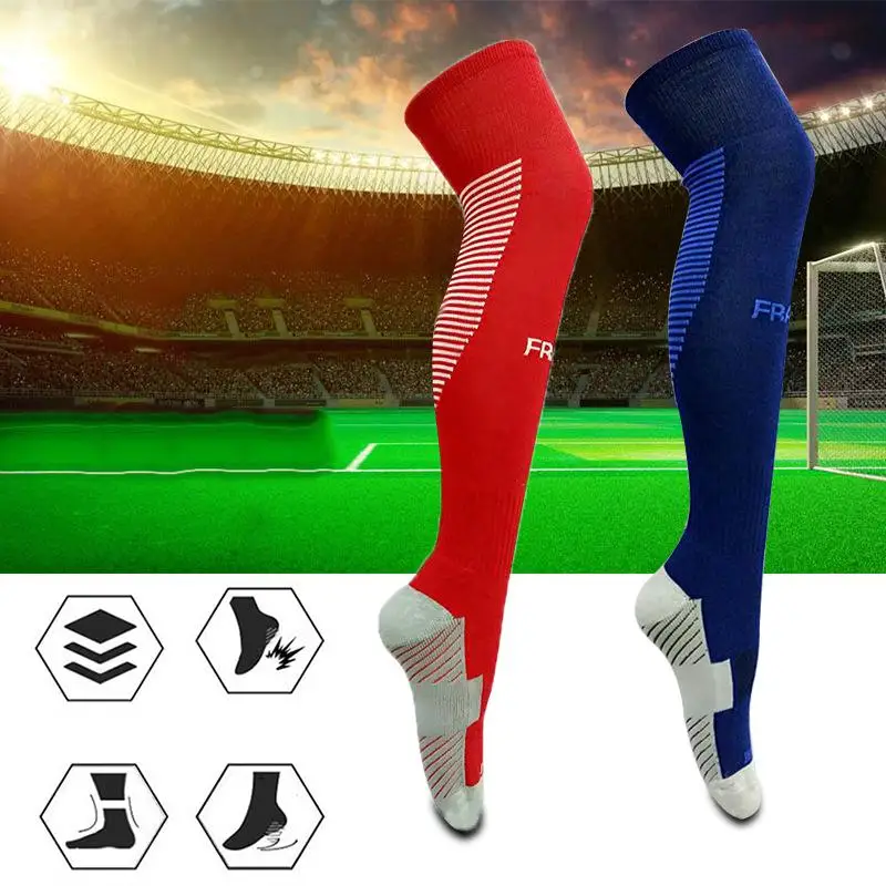 

New Anti-skid Football Stockings Cycling Socks Long baseball Footwear Winter Leg Warmers Thickened Cotton Sports Socks Unisex