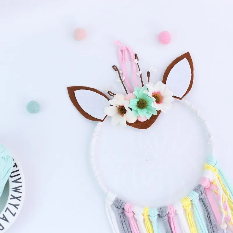 

Scandinavian Style Garland Key Antlers Dream Catcher Children's Room Photography Props Valentine's Day Gift Creative Home Sale