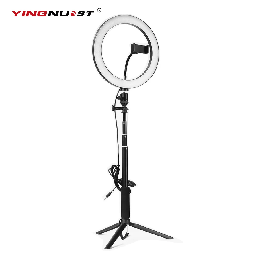 Selfie Lamp Photo LED Ring Light Dimmable Phone Video Lamp With Tripod