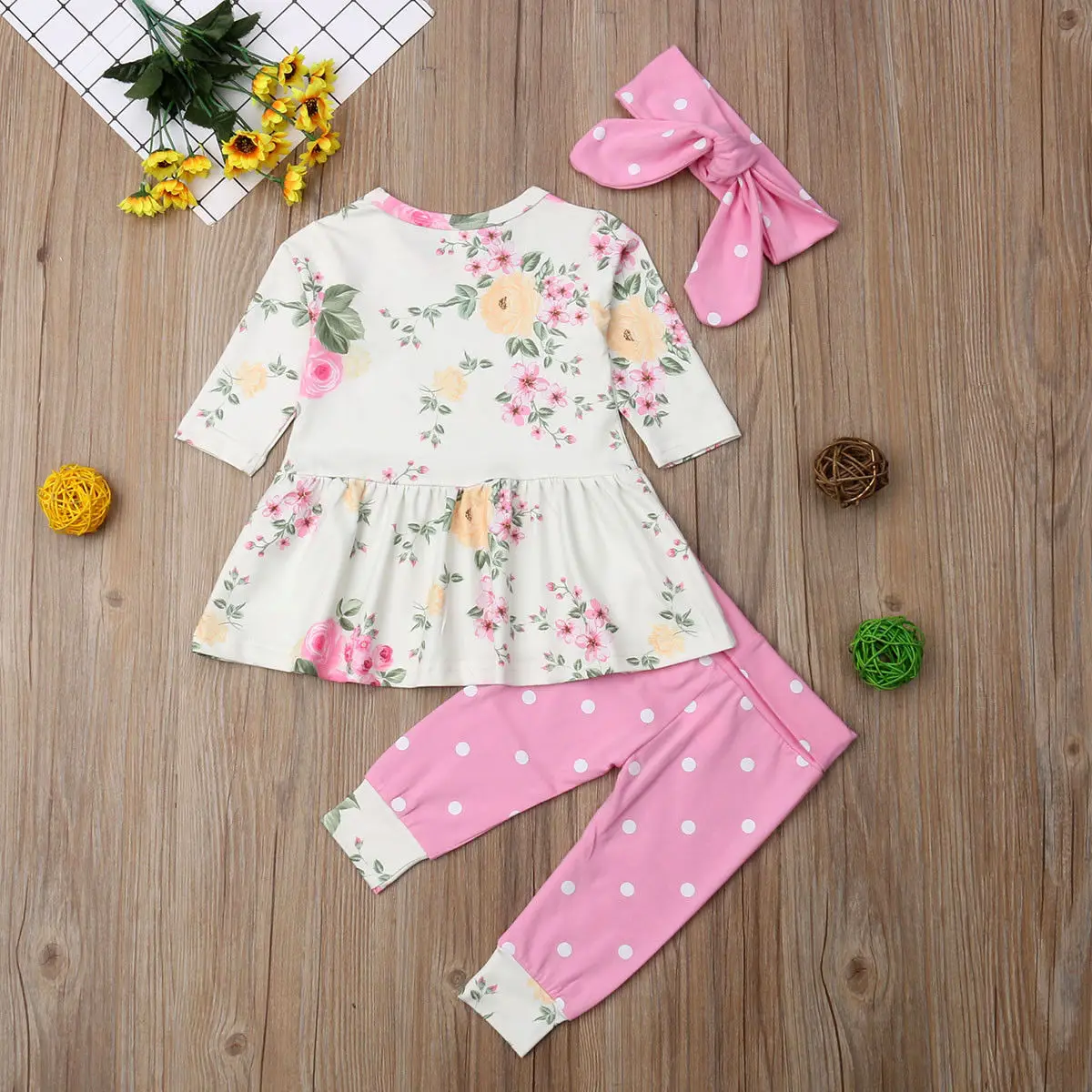 Pudcoco/комплект для девочек из 3 предметов; топы с цветочным рисунком для новорожденных девочек; платье; штаны; леггинсы; одежда для детей 0-24 месяцев